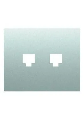TECLA ALUMINIO MERCURIO ADAPTADOR DOBLE RJ11/RJ45 IRIS BJC