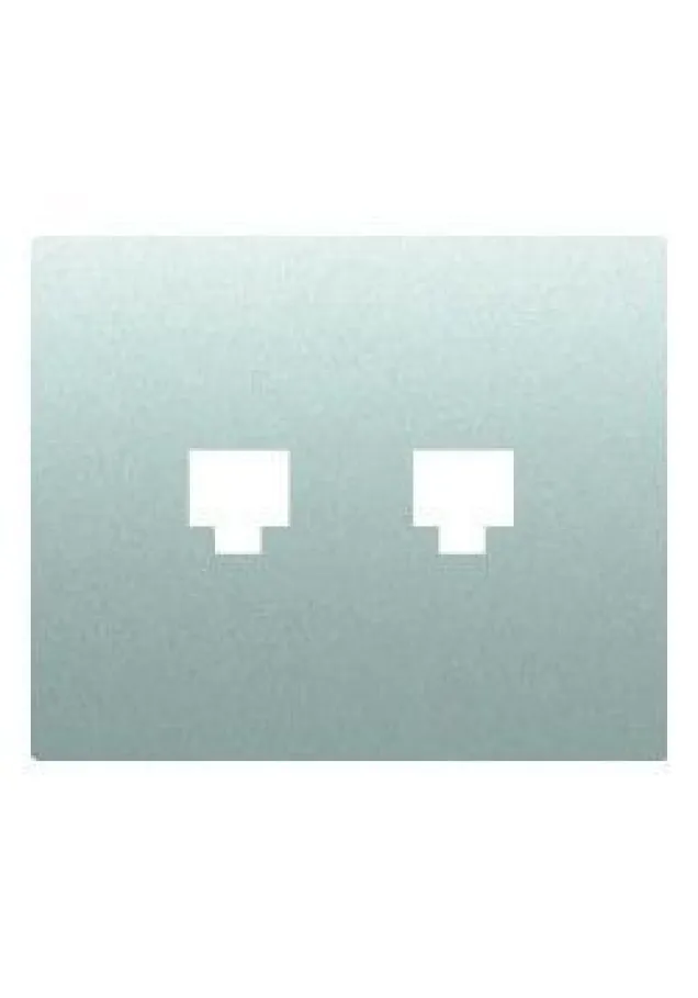 TECLA ALUMINIO MERCURIO ADAPTADOR DOBLE RJ11/RJ45 IRIS BJC