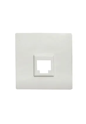  TAPA TELEF. Y RJ45 SIMPLE ALUMINIO METALIZADO