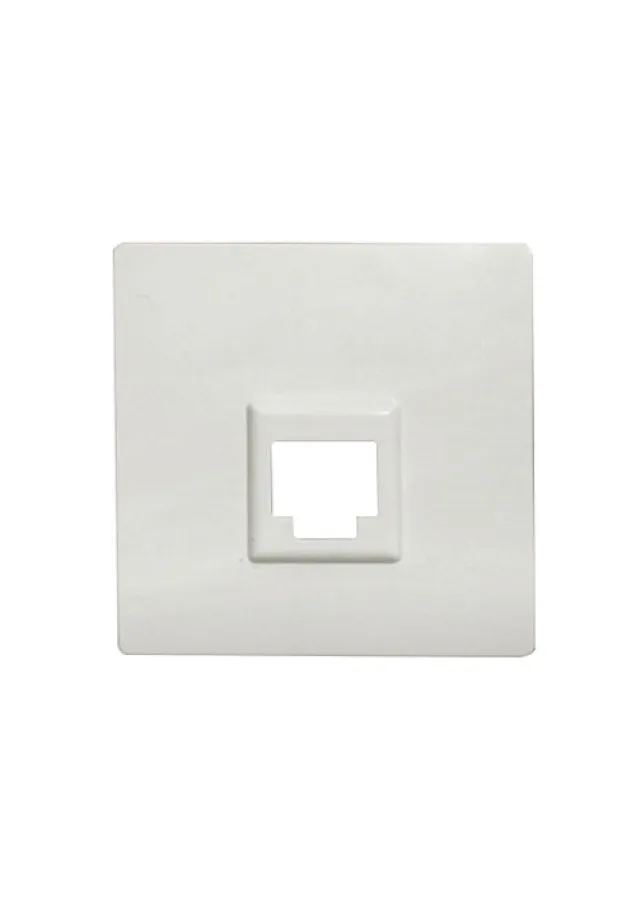 TAPA TELEF. Y RJ45 SIMPLE ALUMINIO METALIZADO