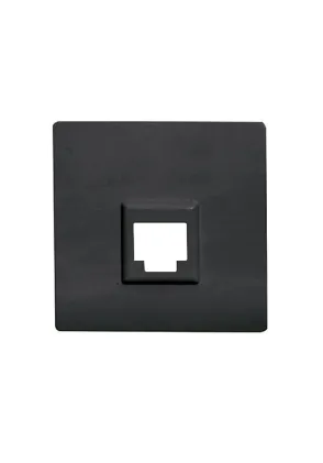 TAPA TELEF. Y RJ45 SIMPLE CARBONO METALIZADO