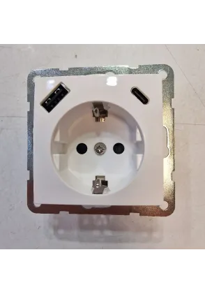 SCHUKO VIVA USB A+C PD BCO. POLAR