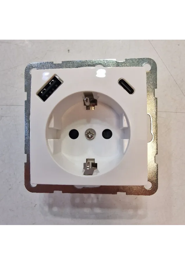 SCHUKO VIVA USB A+C PD BCO. POLAR